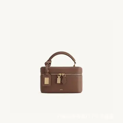 Women's Small Square Crossbody Bag, Crocodile Embossed, Light Luxury - 12