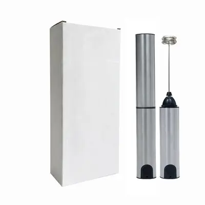 USB Rechargeable Stainless Steel Milk Frother Multifunctional Coffee Latte Art Milk Cap Machine with Cover Electric Milk Foam Maker - 7