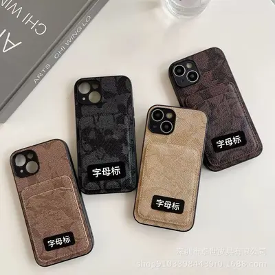 iPhone 17 Pro Max Handyhülle mit Kartenfach, Vollschutz, weicher Rand