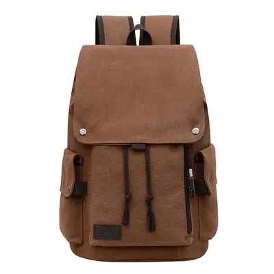 Retro Canvas Men's Backpack, Large Capacity, Laptop and School Use - 11