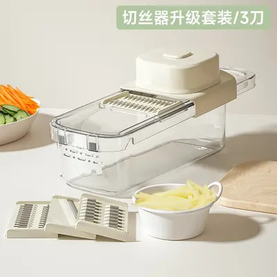 多功能切菜神器家用厨房擦萝卜黄瓜刨丝器削土豆切片机波浪刀护手