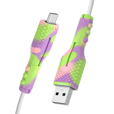 磁吸数据线保护套家用整理用具理线器手机充电线绕线器防宠物咬断 - 5