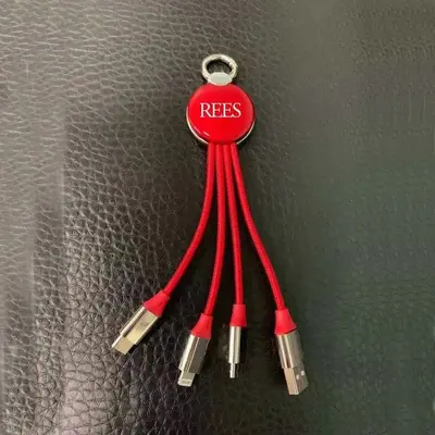 充电线三合一快充线type-c快充平果数据线发光LOGO安卓线手机120W