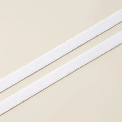 Naylon Çift Yüzlü Elastik Şerit 1 cm, Siyah ve Beyaz, İç Giyim Aksesuarı - 9