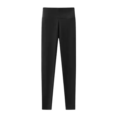 Women's Fleece-Lined Thick Shark Pants, Matte, Seamless