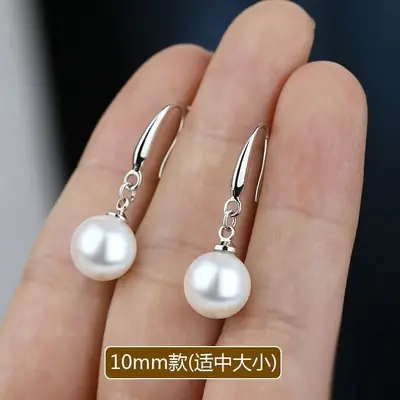 Perlenohrhänger für Damen, minimalistisches elegantes Design