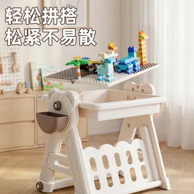 Building Block Table for Ages 3-6, Large Pieces, Educational Play Table - 4