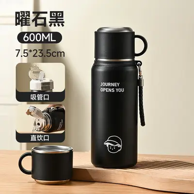 爆款316不锈钢保温杯大容量双饮汽车杯户外便捷随行运动水壶批发 - 8