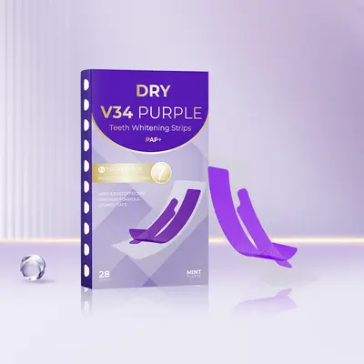 Teeth Whitening Kit with Dry and Wet Strips, Removes Stains and Tartar - 12
