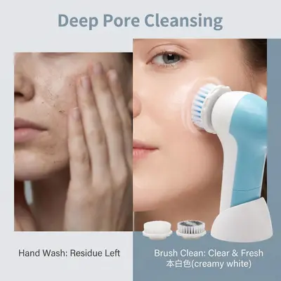 Cross-border Jiabimei 2025 New Home Electric 5-in-1 Facial Cleanser, a popular device for sensitive skin.