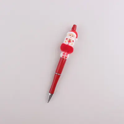 Bunter Weihnachts-Gelstift mit Silikonperlen - 9