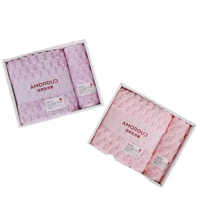Coral Polar Bath Towel Set 3-Piece Gift Box - 5