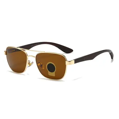 Classic Round Double Bridge Glass Lens Sunglasses, Model 82005 - 3