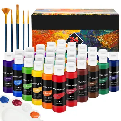 Chiyuan Amazon Acrylic Paint Set Professional Art Acrylic Painting Pigments Children's Art Supplies