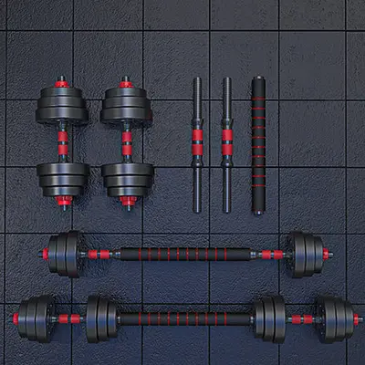 Dumbbell erkek spor ev egzersiz ekipmanları seti kombinasyonu halter kadın ayarlanabilir ağırlık Yaling çifti kas kazancı - 2