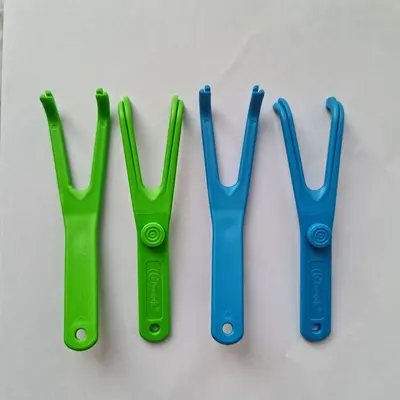 Y-Shaped Dental Floss Holder with Replacement Floss Picks