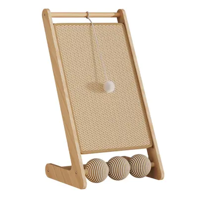 Upright Solid Wood Sisal Cat Scratching Board, Non-Shedding - 5