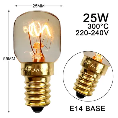15W 25W E14 Ofen- und Mikrowellenlampe, hitzebeständig bis 300 Grad - 8