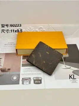 60223 Erkek Kısa Cüzdan Deri İki Katlı Ekose Desenli Çok Kartlık - 4