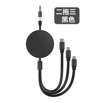 2 in 1 Datenkabel 100W Schnellladekabel USB auf Type-C Ausziehbares Datenkabel 3-in-1 Geschenkset Individuell anpassbar - 7