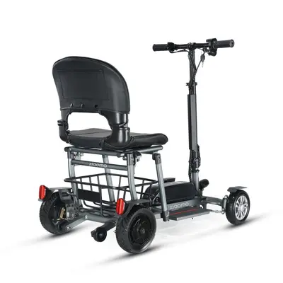 Elderly Power-Assist Mobility Scooter, Aluminum Alloy, Folding, Lithium Battery