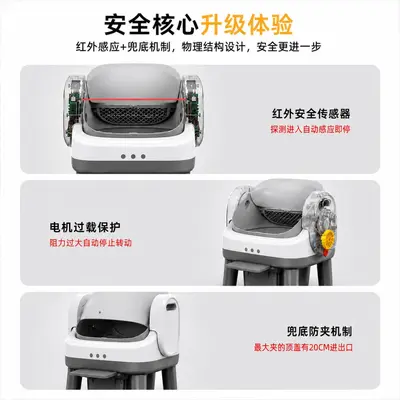 Smart Self-Cleaning Cat Litter Box, Large Capacity - 3