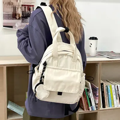 Women's Backpack, Minimalist Design, Large and Small Sizes - 4