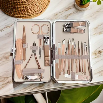 Nail Care Set Complete, Clippers, Scissors, Ear Pick Included - 3
