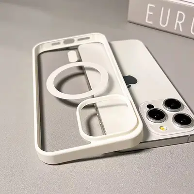 Недорогой прозрачный магнитный чехол для iPhone 18 Pro Max, Apple 17 с полным покрытием, противоударный силиконовый однотонный защитный чехол