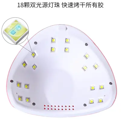 54W Mini LED UV Nail Lamp Therapy Timer - 5
