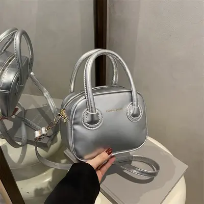 Women's Small Square Crossbody Bag, Minimalist, Single Shoulder Strap - 1