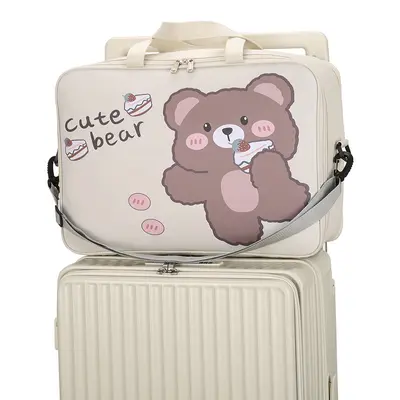 Travel bag, clothing storage, multifunctional, wide handle, portable