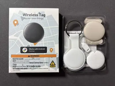 Ultraflaches Portemonnaie mit GPS-Tracker - 11