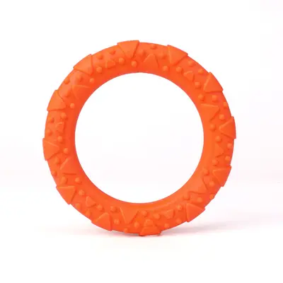Three-Color Ring Dog Toy, Bite-Resistant Chew Toy - 9
