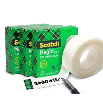 3M Scotch 810 Klebeband, transparent, von Hand abreißbar