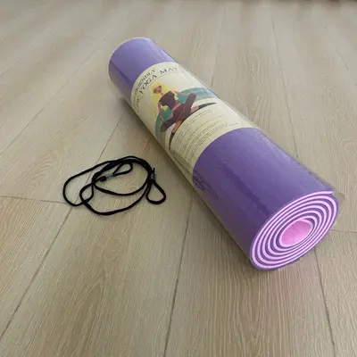 Çift renkli TPE yoga matı 6mm yüksek yoğunluk kaymaz - 7