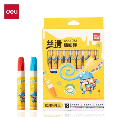 Deli 6961 oil pastel set for children, 12-36 colors - 7