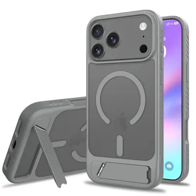 2-in-1 magnetic case for iPhone 17/18 Pro Max with stand and leather-like feel - 12
