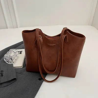 Women's Large Autumn Winter Tote Bag, 2026 Single Shoulder Bag - 7