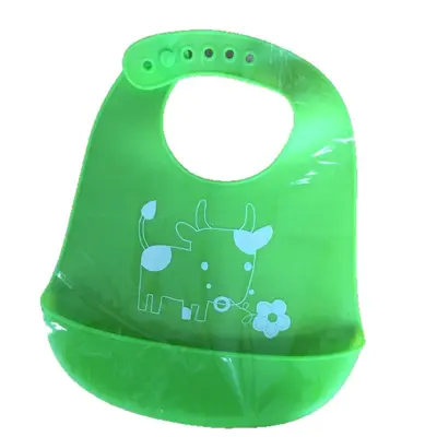 Children's silicone apron, waterproof with pockets, baby