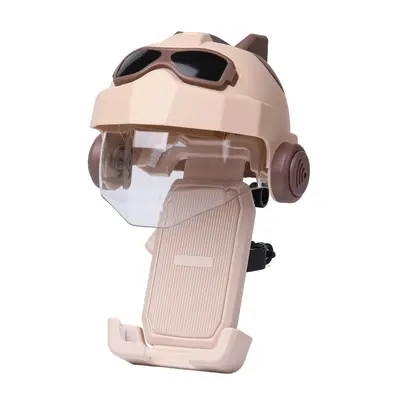 Motorcycle and Electric Scooter Helmet Phone Holder with Sun and Rain Shield - 5