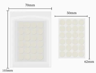 Hydrocolloid Pimple Patch, 36 Pieces, Transparent, Day and Night - 10