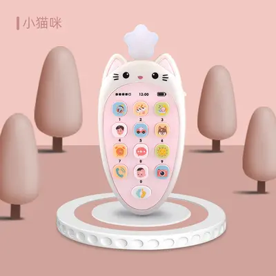 Baby Musical Toy Phone with Projection Puzzle for Early Education - 10