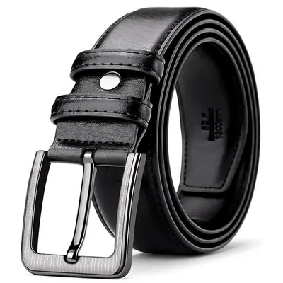 Otantik eski moda inek derisi kemer erkek pantolon kemeri hakiki deri retro iş rahat yaşlı kot kemer - 8