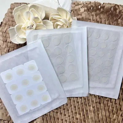 12-Piece Edge-Sealing Hydrocolloid Pimple Patch, Transparent Round - 4
