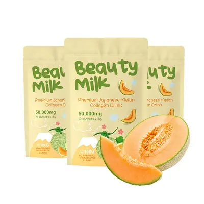 BeautyMilk Premium Drink Pulver mit Kollagen, Bananengeschmack - 6