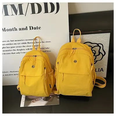 Ultra-Lightweight Small Nylon Canvas Commuter Backpack - 12