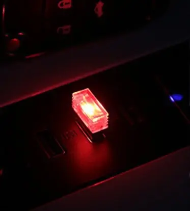 USB LED Car Ambient Light, 7 Colours, No Modification Required - 7