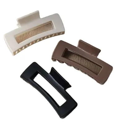 New Minimalist Temperament Hair Clip Women Soft Silicone Shark Clip Korean High-end Feel Claw Clip Large Volume Cross-border Hair Accessories