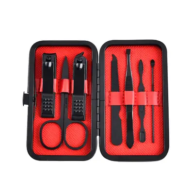 Nail scissors set, black, 8-piece or 24-piece - 7